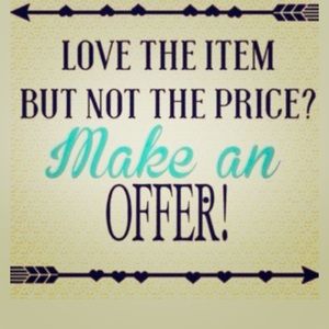 All reasonable offers accepted!!